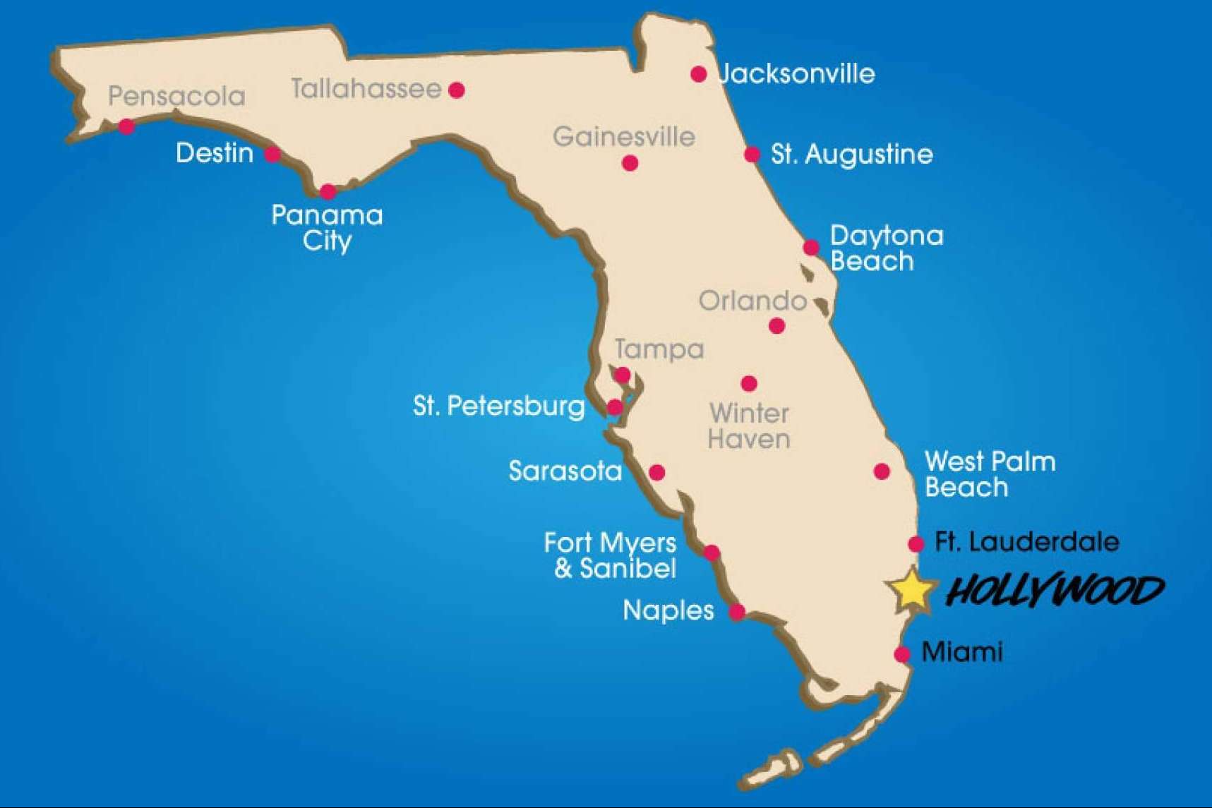 Hospedarse en Hollywood Florida beachfront hotels y disfrutar de vistas al mar
